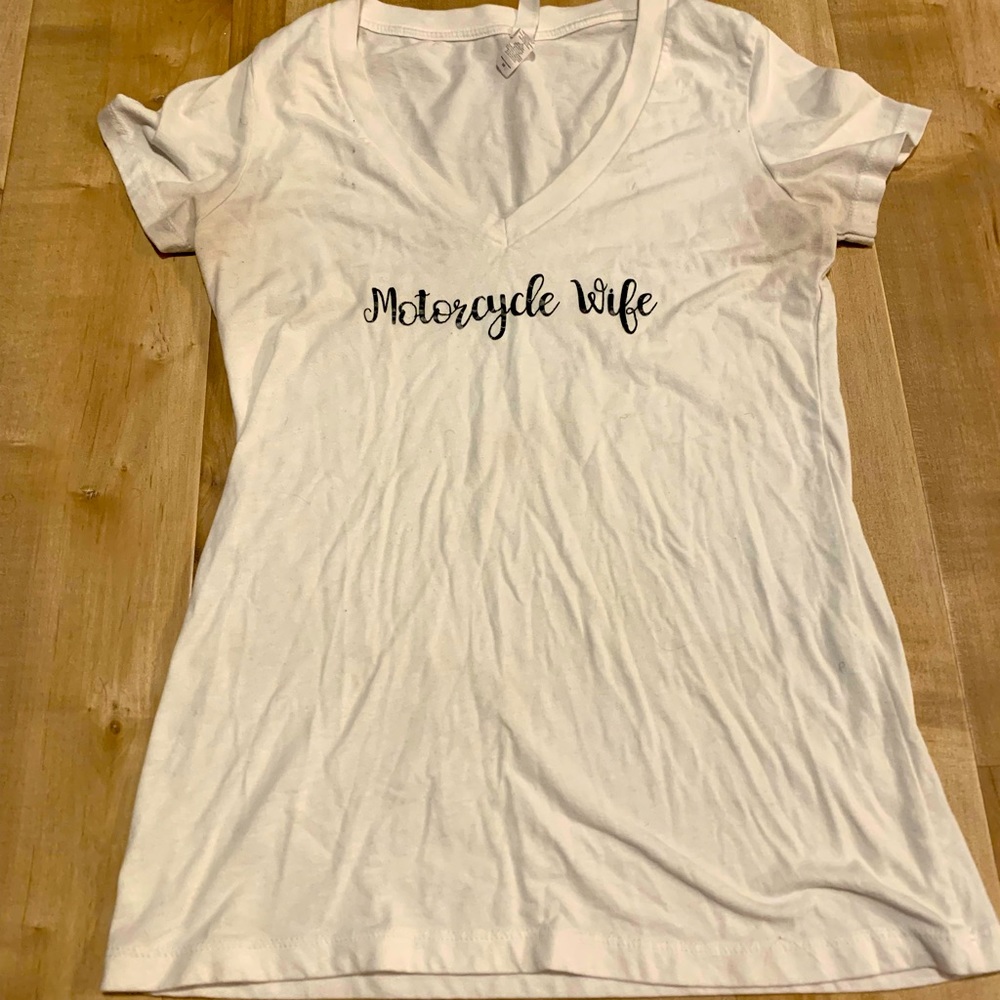 Motorcycle Wife V-Neck Shirt 🏍️